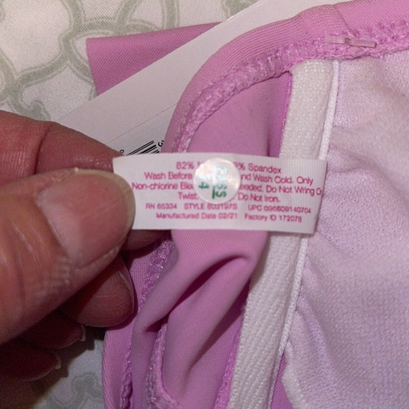 SO Bikini Top Flutter Flounce Top M - Picture 6 of 10